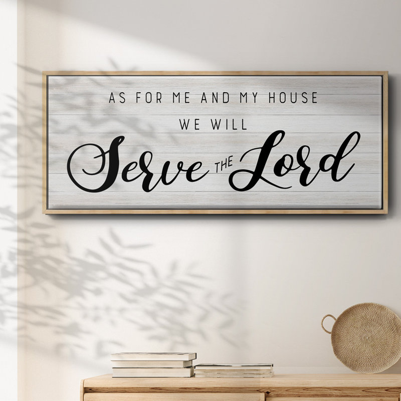 Serve the Lord- Framed Canvas