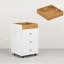 3 Drawer Cabinet - White, Under Desk With Removable Tray, Improves Office Appearance Increases Storage And Work Efficiency