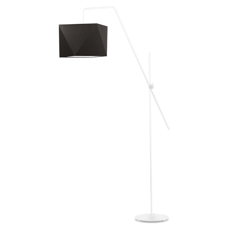 Ayash 176cm Task Floor Lamp, White, Brown