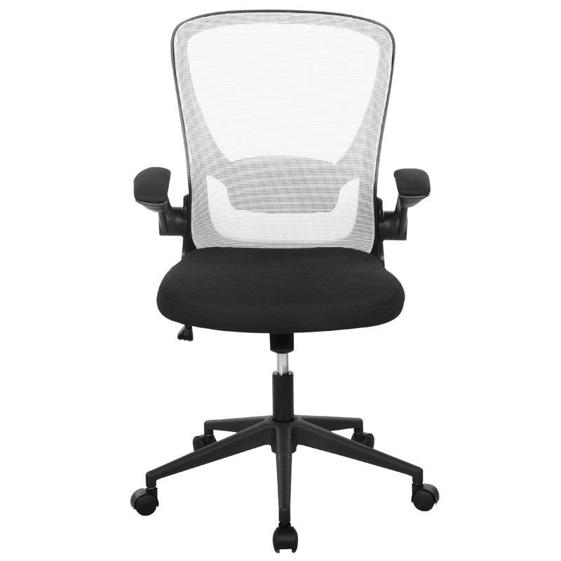 Fauteuil de bureau Fauteuil de bureau ergonomique en filet et pivotant, Blanc