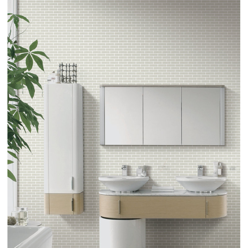 Savvy™ 11 In. X 12 In. Glossy Porcelain Floor And Wall Tile (13.86 Sq. Ft./Case), Oat 