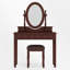 Ensemble de coiffeuse avec miroir réglable-111379692