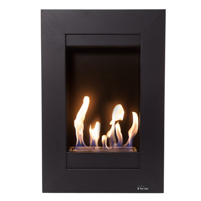 PURLINE 50cm W Black Bio-Ethanol Fireplace