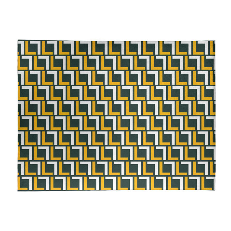 Performance Washable Geometric Indoor Rug, Rectangle 5' x 7'