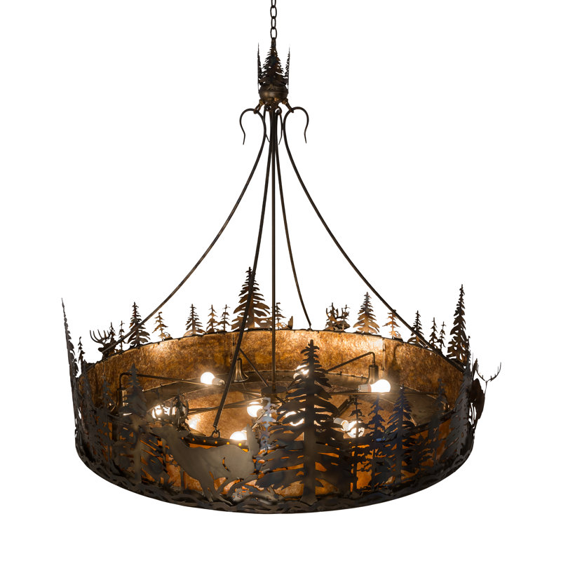 Rustic Lodge 14 - Light Chandelier