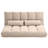 HOMCOM Convertible Floor Sofa Chair, Folding Couch Bed, Guest Chaise Lounge With 2 Pillows, Adjustable Backrest And Headrest, 51.25" L-2123086757
