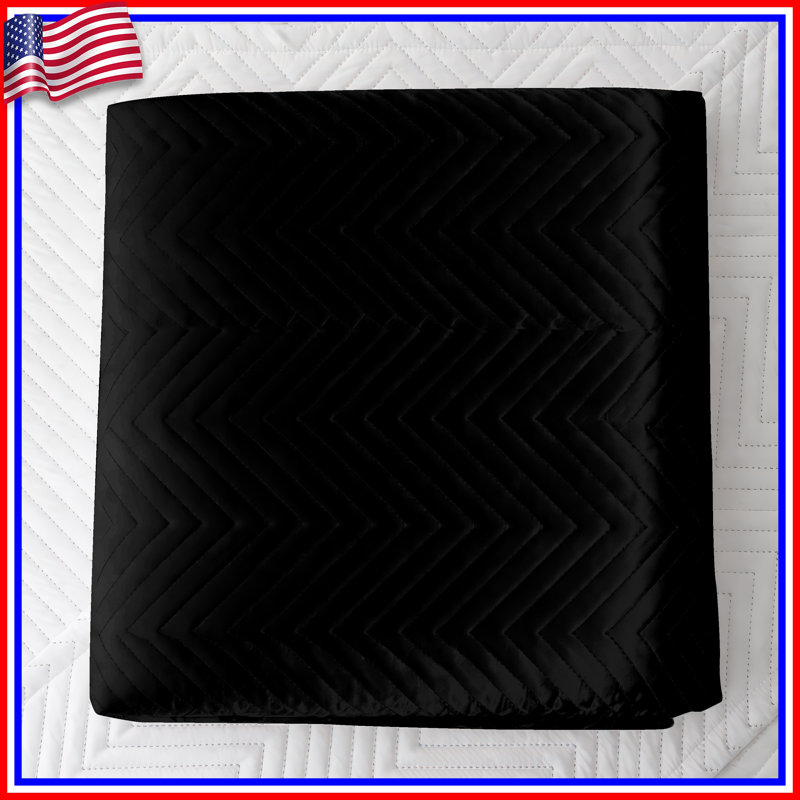 Couvre-lit matelassé Black Cat Silhouette, Double