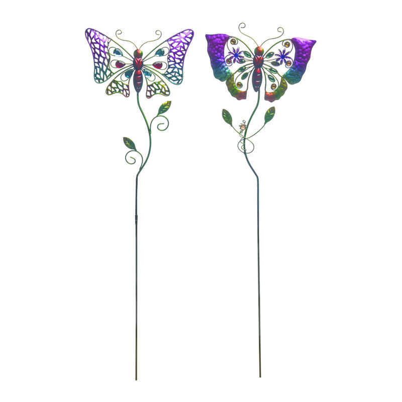 Ensemble de 2 piquets de jardin en résine 39,5 po