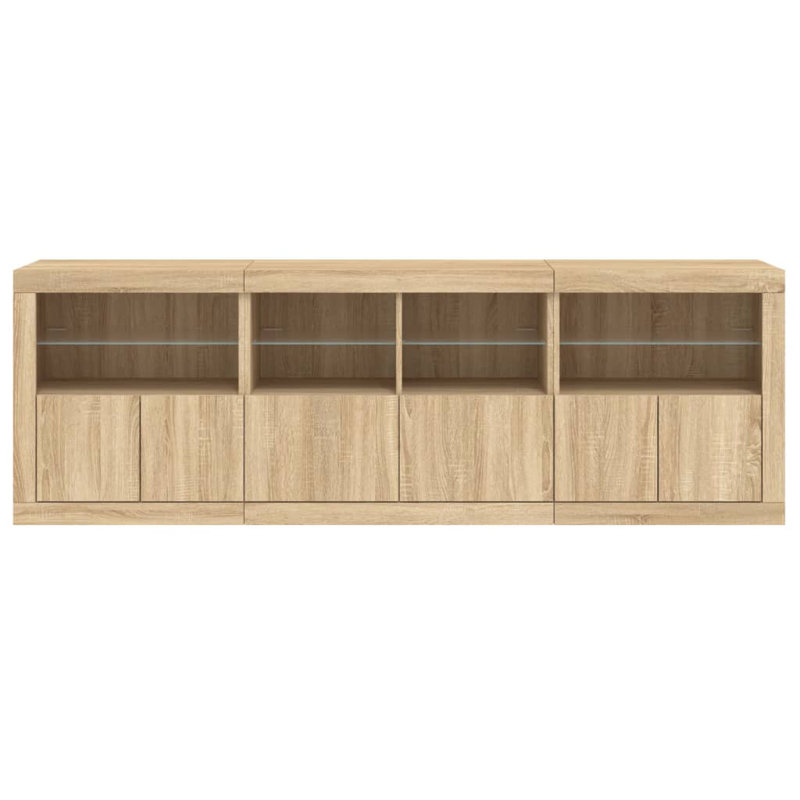 Bashiri 202cm Sideboard, Sonoma Oak