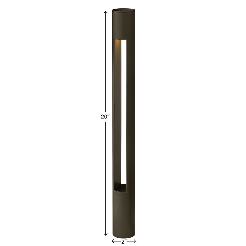Atlantis Low Voltage Bollard Light, Bronze