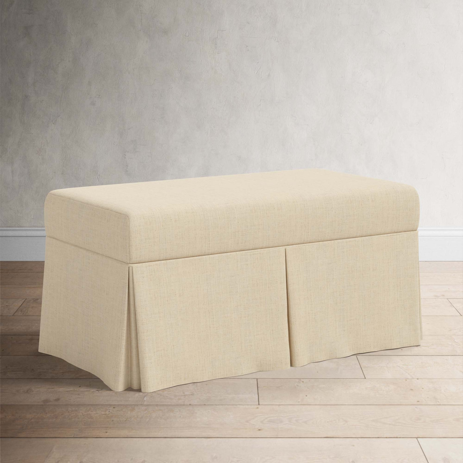 Wyatt Storage Bench, Classic Linen Linen