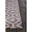Tapis en laine touffeté à la main à motif géométrique mauve et gris Angelo-993446205