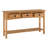 Millwood Pines Solid Pinewood Console Table, Rustic Farmhouse Sofa Table with Storage Drawers and Open Display Shelf, Narrow Accent Table for Entryway & Hallway-239282895