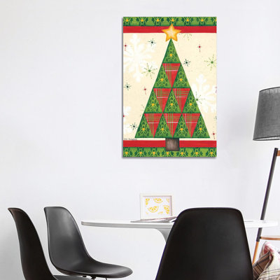 Triangle Tree by Lisa Kennedy - Wrapped Canvas Print