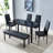 Auriona Glass Top Metal Base Dining Table-754064210-754064208-754064209