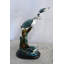Sculpture de quatre tortues de mer en bronze 18 po x 11 po x 24 po H