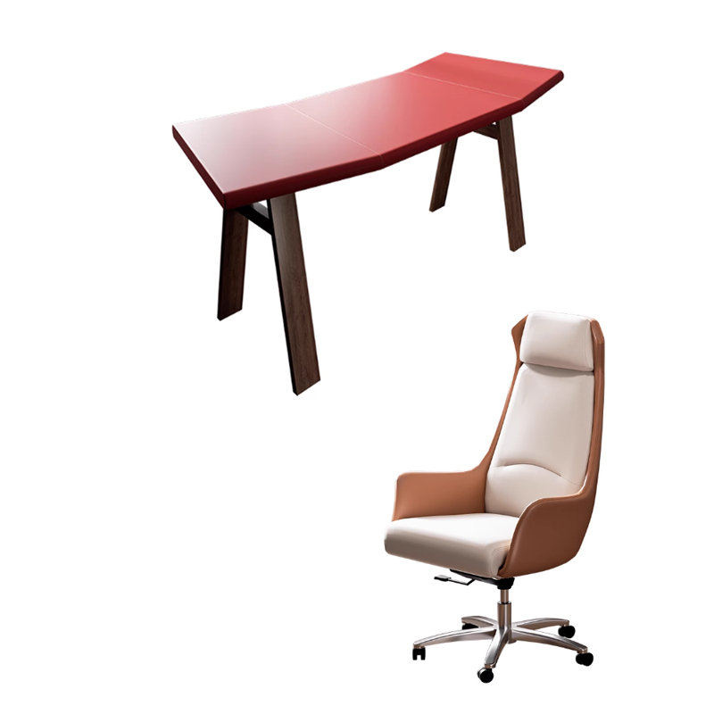 Bureau d'écriture Red Saddle, H 29,52 po x l 47,24 po x P 23,62 po