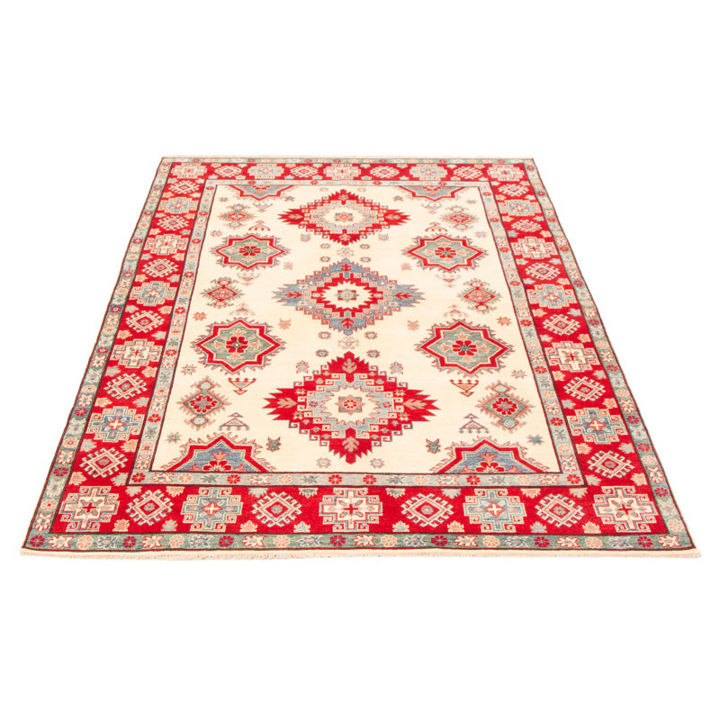 Tapis unique en laine noué à la main 6 pi 8 po x 9 pi 3 po nouvel âge Agalia