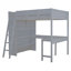Lit mezzanine double avec bureau et tablette-543575352