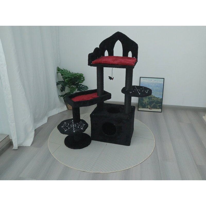 Arbre à chat noir gothique