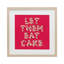 «Let Them Eat Cake», impression sous verre encadrée, design par Lish Creative-693307660-693307661