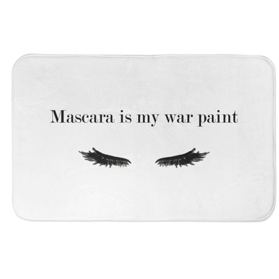 Tapis pour salle de bain « my war paint » Mclain