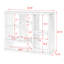 43"W Freestanding Cube Storage Bookcase, Display Storage Cabinet with 7 Cube Storage Spaces-1728122904