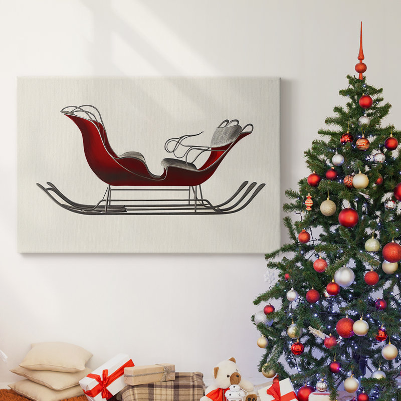 Art des Fêtes de Noël - Toile tendue avec châssis - Série 3-XXV, H 18 po x l 27 po
