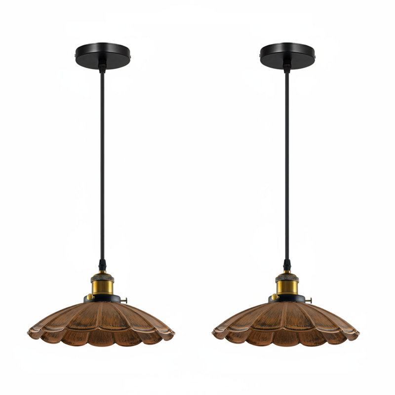 1 - Light Dome Pendant, No, Brushed Copper