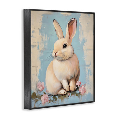 Lapin de Pâques pastel patiné, estampe numérique, design par Arlington Prints