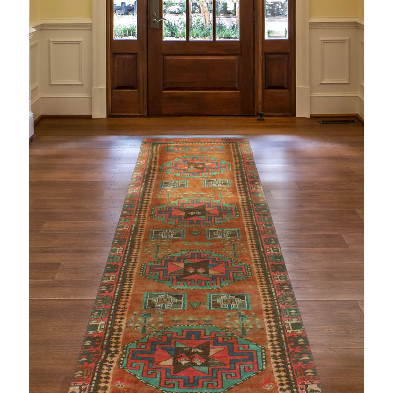 Tapis de couloir unique en laine 2 pi 11 po x 9 pi 2 po Merranda 2022