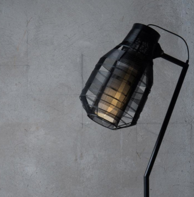 Schema 70.9'' Black Task Floor Lamp, Black