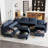 Tomario 8- Piece Upholstered L-Shaped Modular Sectional With Storage Ottoman-73474417