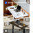 Gas Spring Adjustable Mobile Standing Desk With Wheels-162954425-162954427