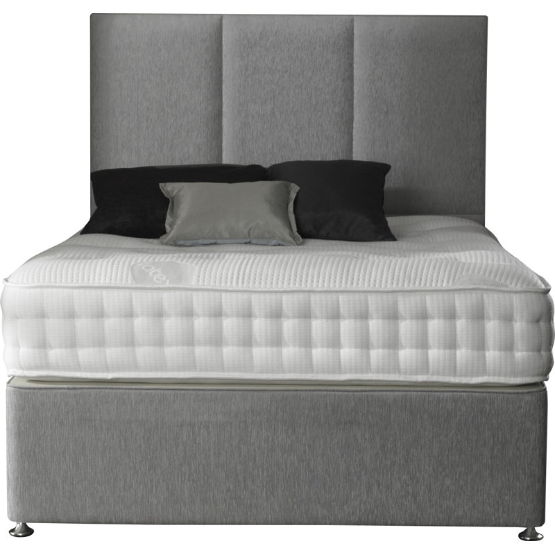 Guzik Upholstered Headboard, Small Double, Grey