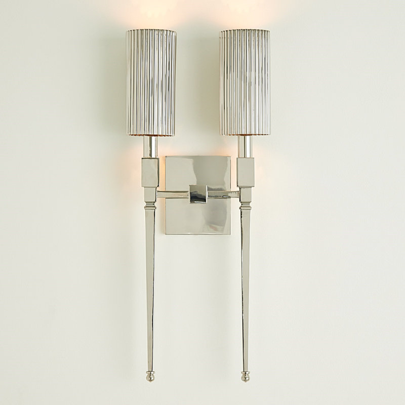 Fluted Solid Brass Wallchiere