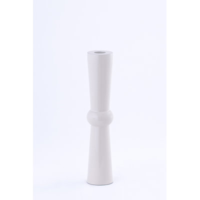 White Aluminium Candle Holder Medium