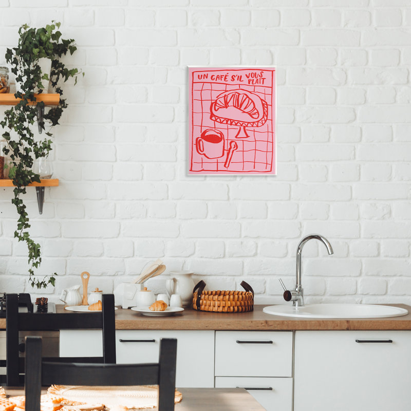 «Cafe Brunch Doodles», plaque murale par Jenaya Jackson