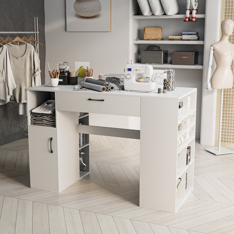 135cm x 60cm Craft Table with Sewing Machine Platform