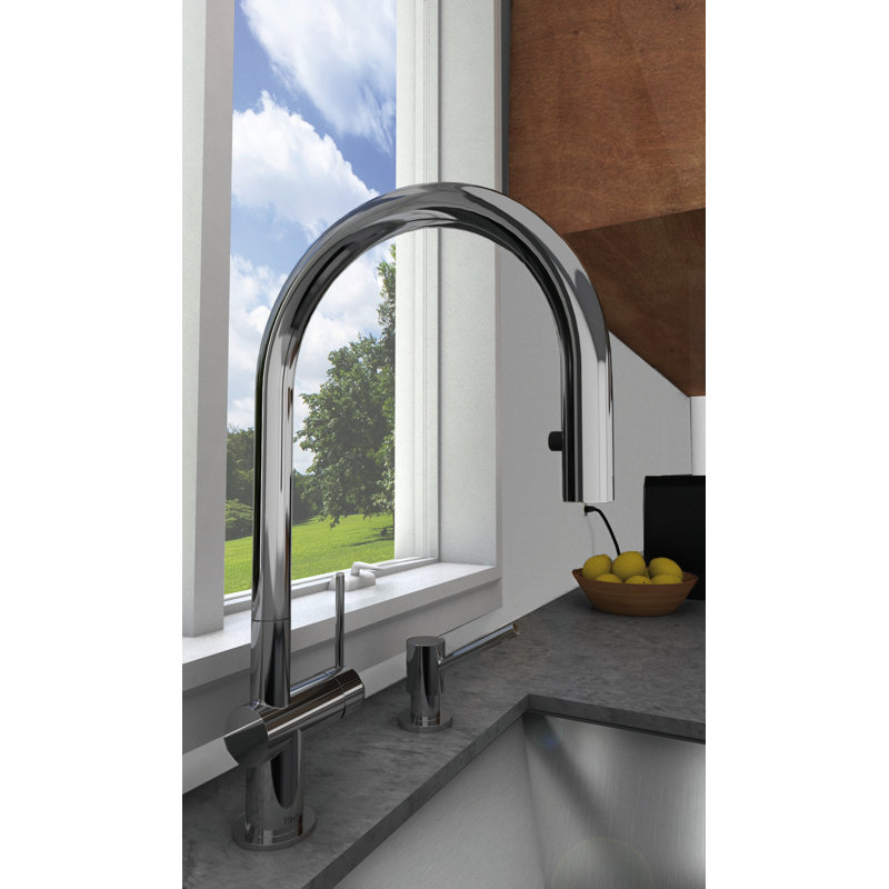Azure Pull-Down Kitchen Faucet With Single Spray, Chrome