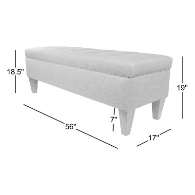 Philson Polyester Upholstered Storage Bench