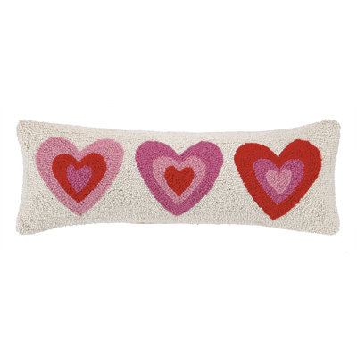  Coussin en laine rose