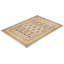 Tapis beige / rouge noué à la main de conception unique 10 pi 2 po x 14 pi 3 po Salesin