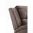 For Small Living Spaces,  Modern Manual Recliner Chair, Compact Warm Brown Faux Leather