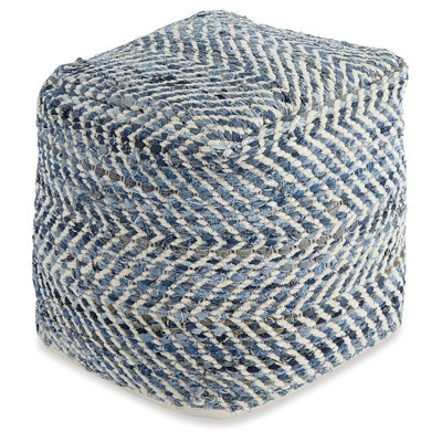 Pouf à chevrons