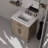 Single Bath Vanity with Carrara Marble Top-643920844