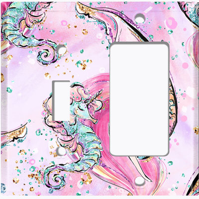 Patterned 2 - Gang Standard Combination Wall Plate