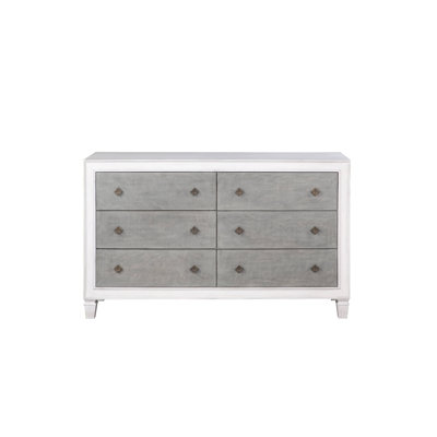 Katia Weathered White Finish Dresser
