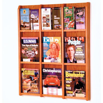 Présentoir mural 9 magazines / 18