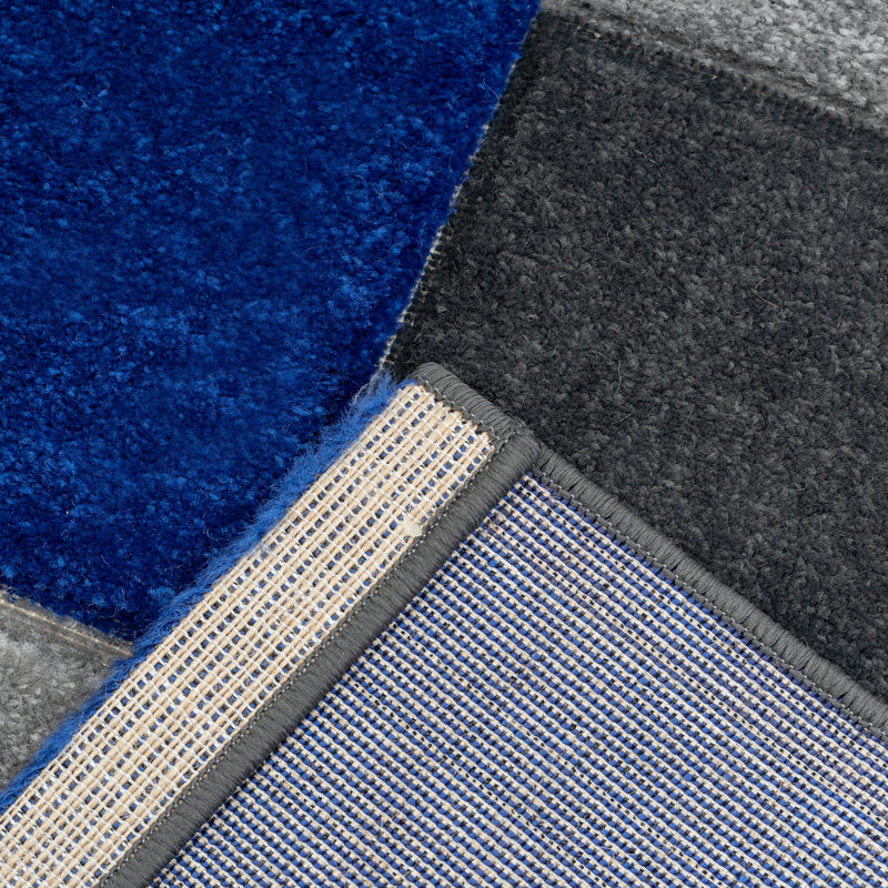 Ohe Geometric Hand Woven Area Rug, Rectangle 60 x 110cm
